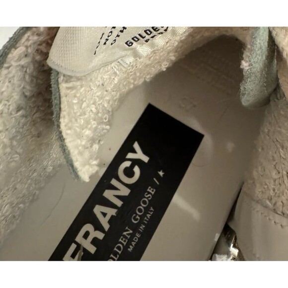 GGDB Golden Goose Francy High Top Military Green Suede Sneakers Size EU 37 US 7 - Picture 10 of 11